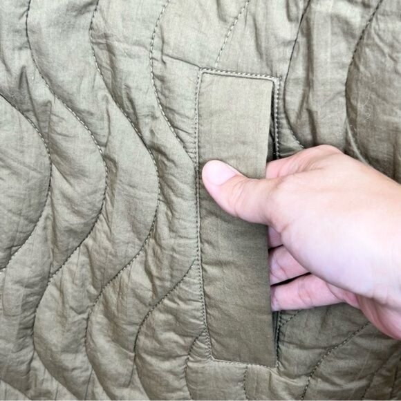 NWT Madewell Plus Size Quilted Belrose Oversized Shirt-Jacket Size 1X - Picture 5 of 10